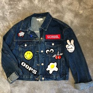 NWT! re:named Patch Denim Jacket